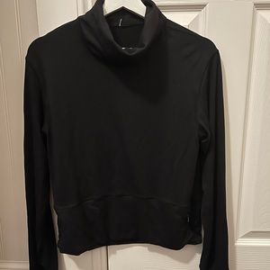 Black Athleisure Top